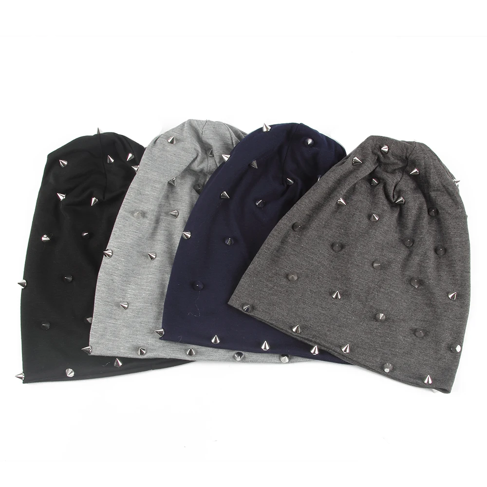 Winfox New Summer Punk Hip Hop Black Grey Soild Color Jersey Stud Spike Rivet Gorros Beanies Hats Mens Womens
Winfox New Summer Punk Hip Hop Black Grey Soild Color Jersey Stud Spike Rivet Gorros Beanies Hats Mens Womens