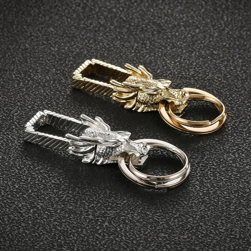 Фото Автомобильный брелок для ключей с изображением дракона подвеской Нефритовая