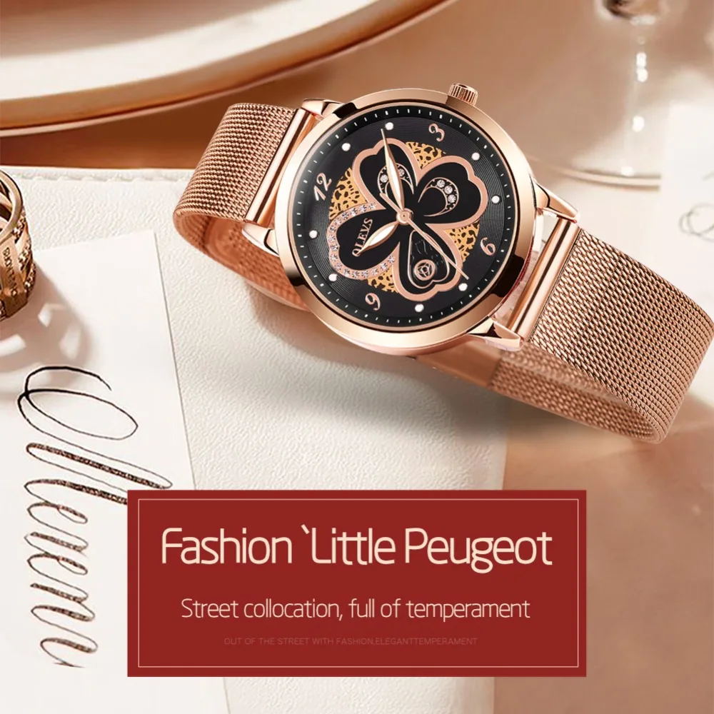 OLEVS Top Brand Fashion Ladies Watches Full Steel Rose Gold Quartz Female Watch Women Casual Strap Sports Girl Watch Reloj Mujer
OLEVS Top Brand Fashion Ladies Watches Full Steel Rose Gold Quartz Female Watch Women Casual Strap Sports Girl Watch Reloj Mujer