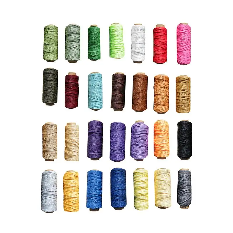 28 Colors 30m Leather Sewing Wax Thread Hand Stitching Cord Craft DIY Tools Knitting Dyeing Craft Flat Waxed Line Accessories
28 Colors 30m Leather Sewing Wax Thread Hand Stitching Cord Craft DIY Tools Knitting Dyeing Craft Flat Waxed Line Accessories