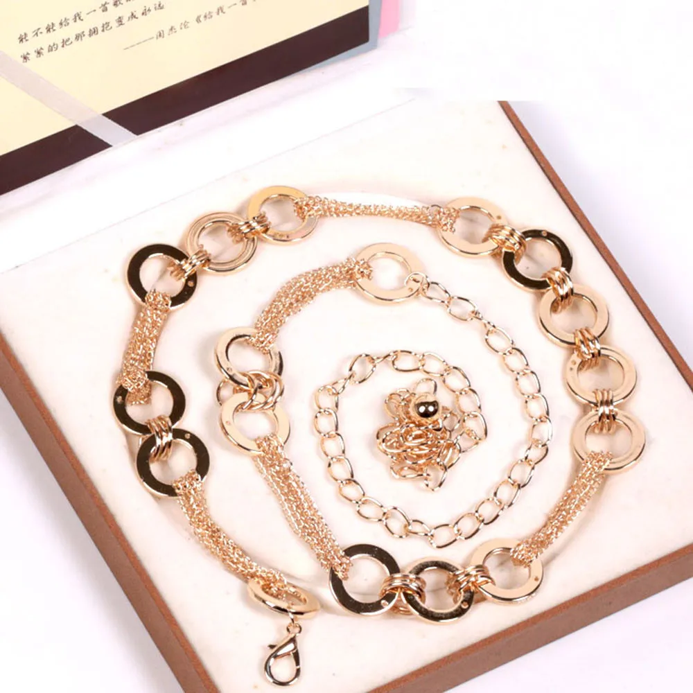 Belt For Women Belt Female Dress Waistband Lady Fashion Gold Metal Chain Style Belt Body Chain ceinture femme de marque luxe A9
Belt For Women Belt Female Dress Waistband Lady Fashion Gold Metal Chain Style Belt Body Chain ceinture femme de marque luxe A9