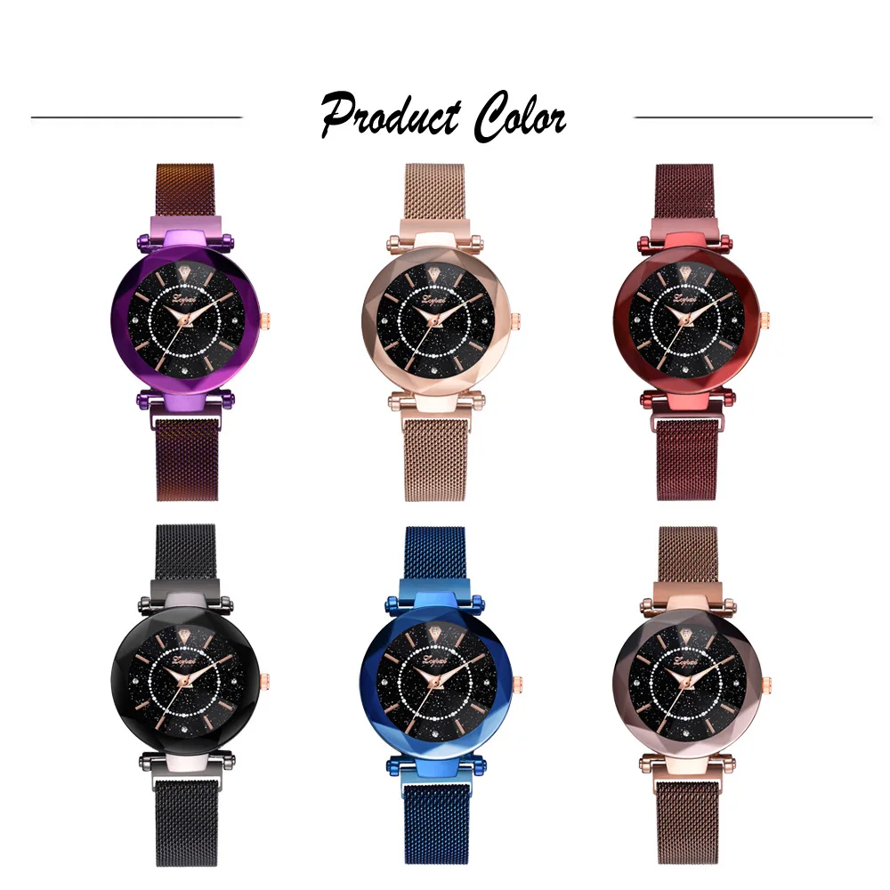 Luxury Watch Women Rose Gold Stainless Steel Starry Sky Crystal Watch Gift for Women Fashion Waterproof Wrist Watches Ladies
Luxury Watch Women Rose Gold Stainless Steel Starry Sky Crystal Watch Gift for Women Fashion Waterproof Wrist Watches Ladies