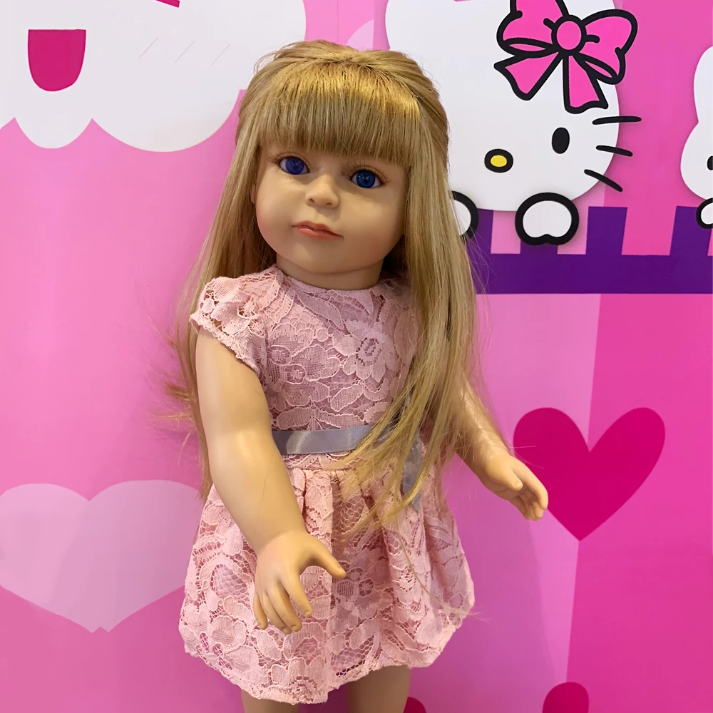 18 дюймов Кукла ручной работы винил силиконовые детские куклы игрушки