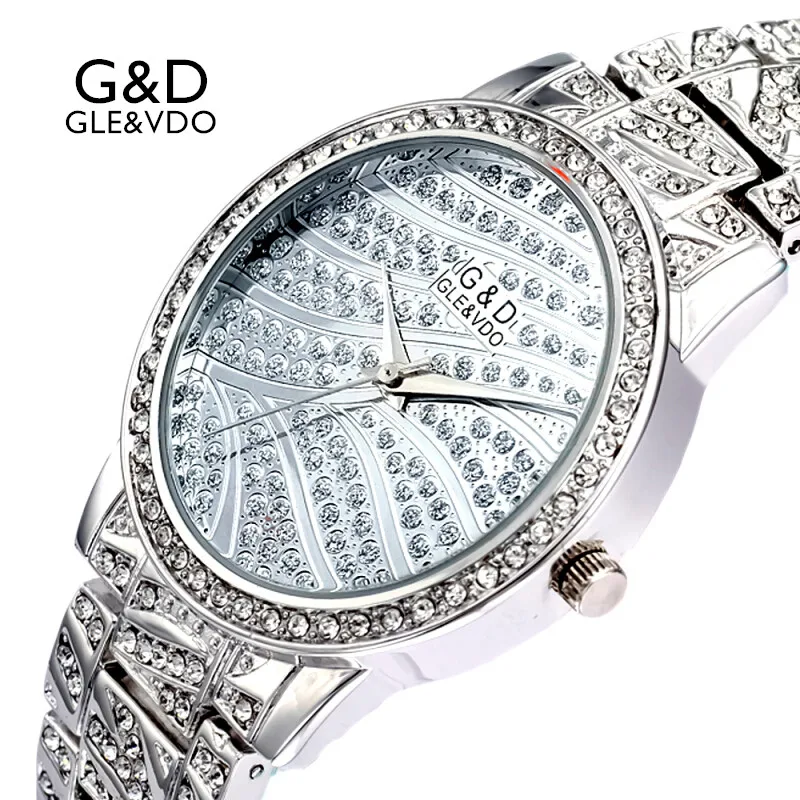 2017 G&D GLE&VDO Womem's Bracelet Watches Fashion Silver Womens Wristwatch Ladies Dress Watch Stainless Steel Strap reloj mujer
2017 G&D GLE&VDO Womem's Bracelet Watches Fashion Silver Womens Wristwatch Ladies Dress Watch Stainless Steel Strap reloj mujer