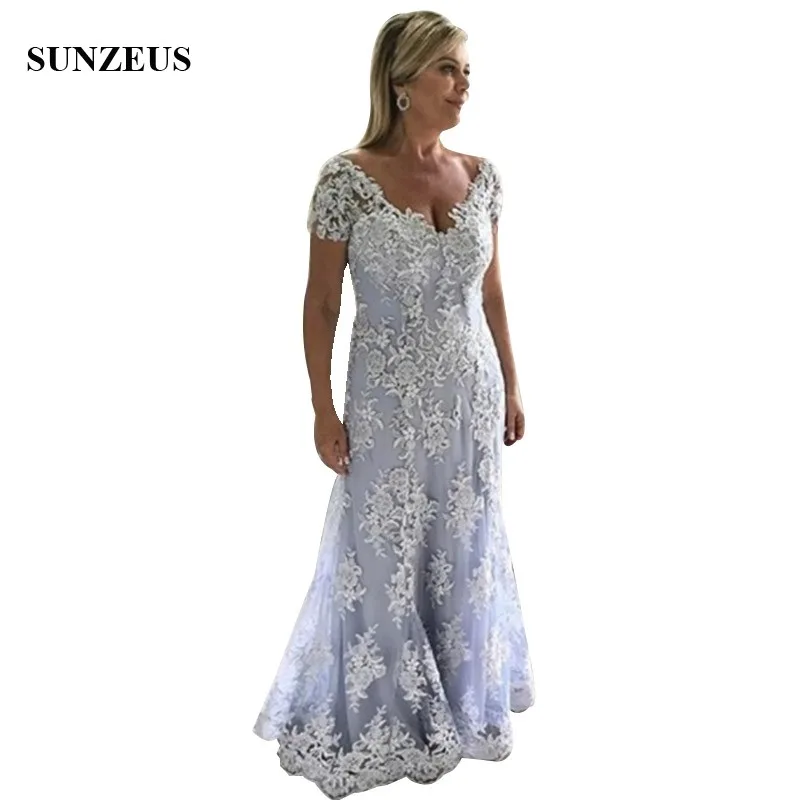 Vintage Appliques Lace Mother Of Bride Gowns Illusion Scoop Neck Short Sleeve Groom Mother Dress Long Mermaid Lady Dress CM0229
Vintage Appliques Lace Mother Of Bride Gowns Illusion Scoop Neck Short Sleeve Groom Mother Dress Long Mermaid Lady Dress CM0229