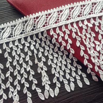 5 yards / pack tassel delicate lace accessories milk silk water soluble embroidery width 16 cm
5 yards / pack tassel delicate lace accessories milk silk water soluble embroidery width 16 cm