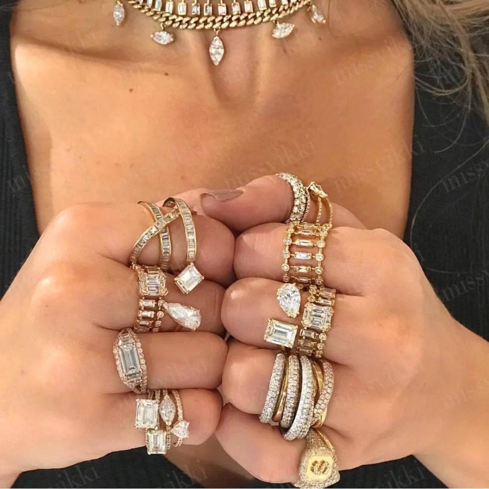 missvikki New Charm Stackable Mix Match Full Fingers Rings Variety Mix Match Clear Austrian Crystal Dubai Jewelry High Quality
missvikki New Charm Stackable Mix Match Full Fingers Rings Variety Mix Match Clear Austrian Crystal Dubai Jewelry High Quality