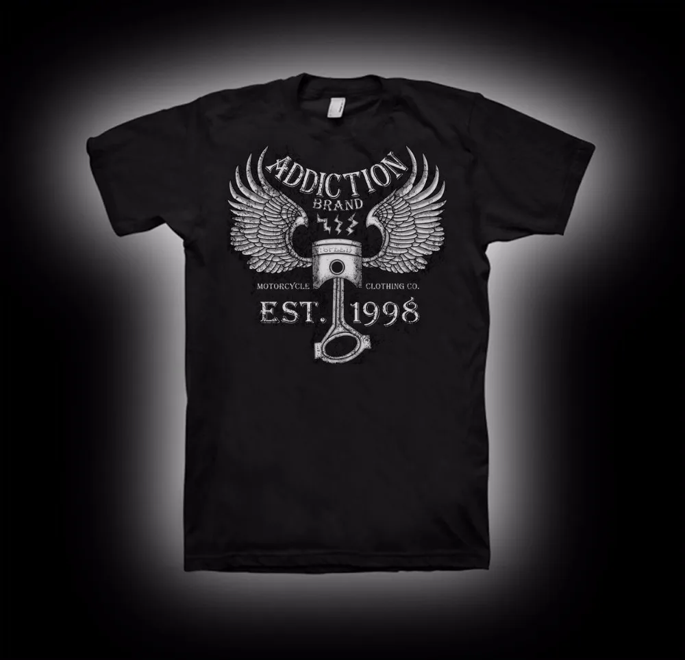 2019 Fashion Short Sleeve Black Tees Cotton Casual Top Tee Biker T-Shirt Motorcycle tattoo style Flying Piston Vintage T shirt
2019 Fashion Short Sleeve Black Tees Cotton Casual Top Tee Biker T-Shirt Motorcycle tattoo style Flying Piston Vintage T shirt