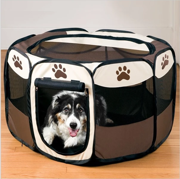 

Dog Supplies Pet Bed Kennel Dog House USA Tent Pens Folding Cage Oxford Fabric Steel Frame Cat Pet Playing Pen