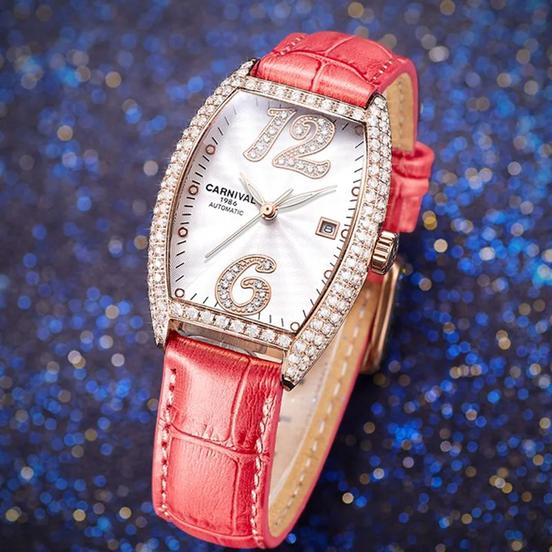 Carnival Top Luxury Brand Switzerland New Women's Watches Diamond Watch Women Automatic Mechanical Sapphire Clock C8857-7
Carnival Top Luxury Brand Switzerland New Women's Watches Diamond Watch Women Automatic Mechanical Sapphire Clock C8857-7