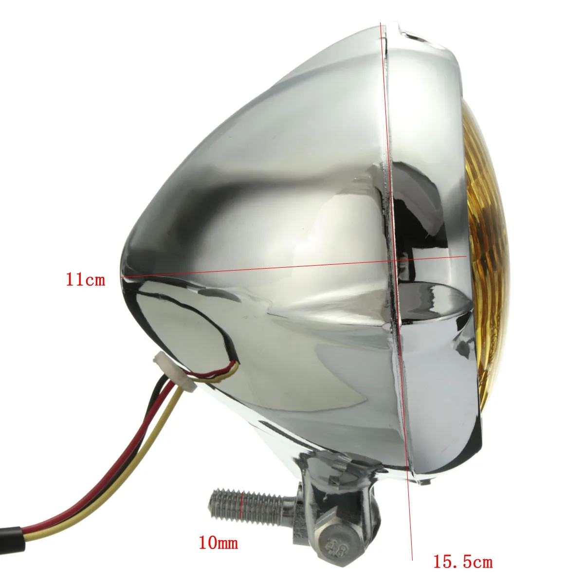 4 inch Chrome Black Motorcycle Yellow Light Headlight Head Lamp For Harley Bobber Chopper
4 inch Chrome Black Motorcycle Yellow Light Headlight Head Lamp For Harley Bobber Chopper