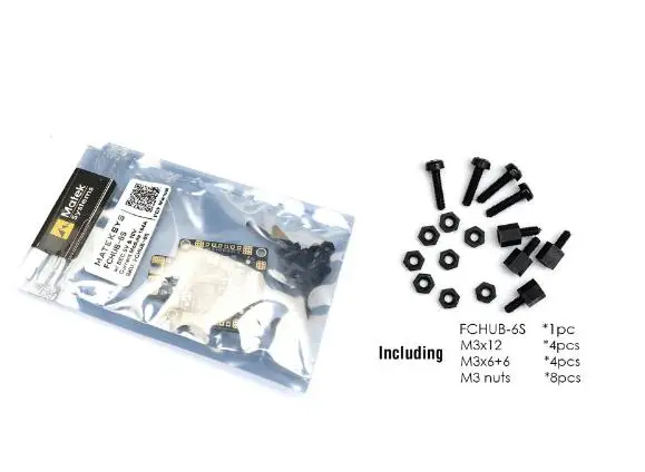 Matek FCHUB-6S Hub Power Distribution Board 5V & 10V BEC Built-in 184A Current Sensor 9g for RC Drone
Matek FCHUB-6S Hub Power Distribution Board 5V & 10V BEC Built-in 184A Current Sensor 9g for RC Drone