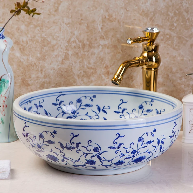 Free shipping Jingdezhen hand paint craft blue and white ceramic bathroom wash basin sinks
Free shipping Jingdezhen hand paint craft blue and white ceramic bathroom wash basin sinks