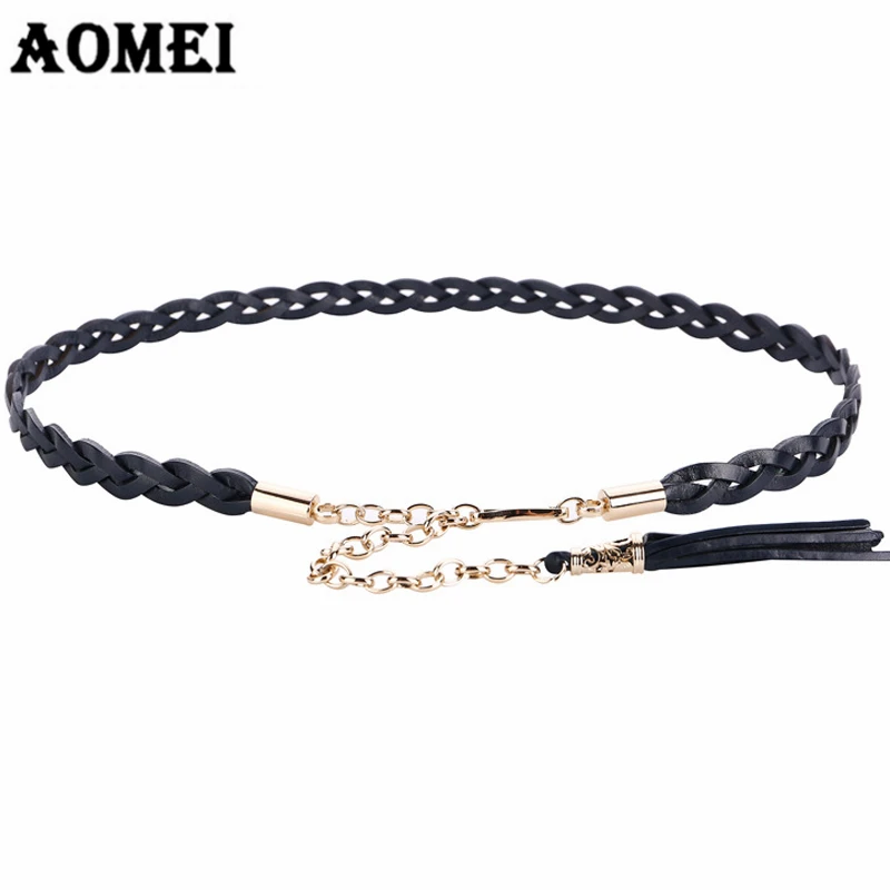 Women Fashion Leather Belts Metal Chain Tassel for Dresses with Ladies Western Trending Design Black White Red Green Blue Belt
Women Fashion Leather Belts Metal Chain Tassel for Dresses with Ladies Western Trending Design Black White Red Green Blue Belt