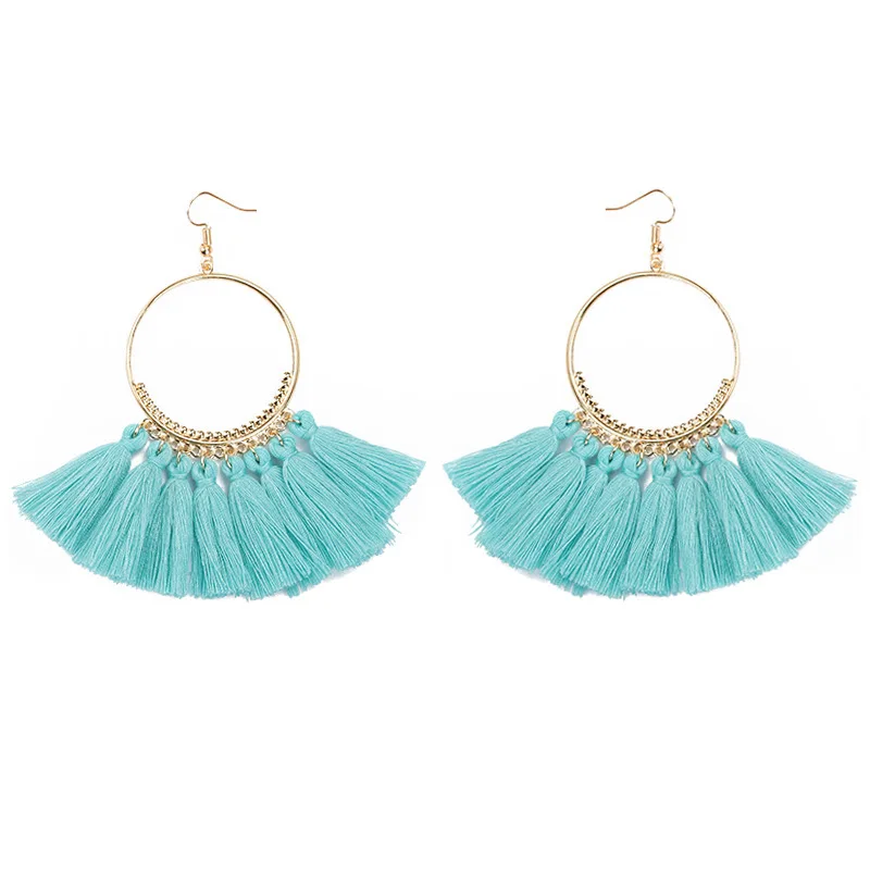 2020 Fashion Bohemian Ethnic Fringed Tassel Earrings for Women Golden Round Circle Ring Dangle Hanging Drop Earrings Jewelry
2020 Fashion Bohemian Ethnic Fringed Tassel Earrings for Women Golden Round Circle Ring Dangle Hanging Drop Earrings Jewelry