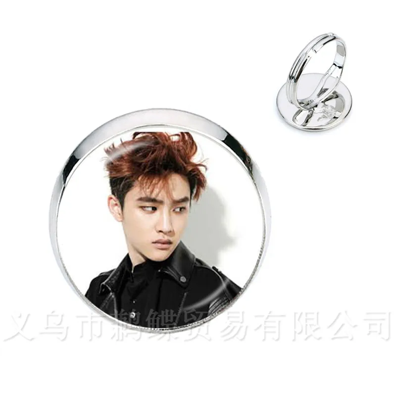 Hot KPOP EXO Rings Member Figure Silver/Golder Plated 2 Color Adjustable For Fans Support Jewelry | Украшения и аксессуары