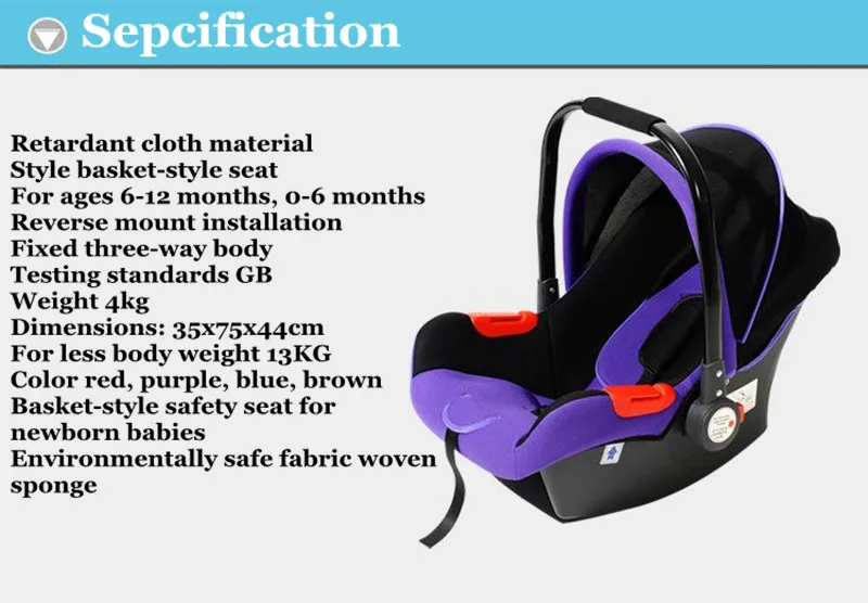 Neonatal Basket-Style Car Seat Infants Basket Child Car Seat Baby Factory Direct Sell
Neonatal Basket-Style Car Seat Infants Basket Child Car Seat Baby Factory Direct Sell
