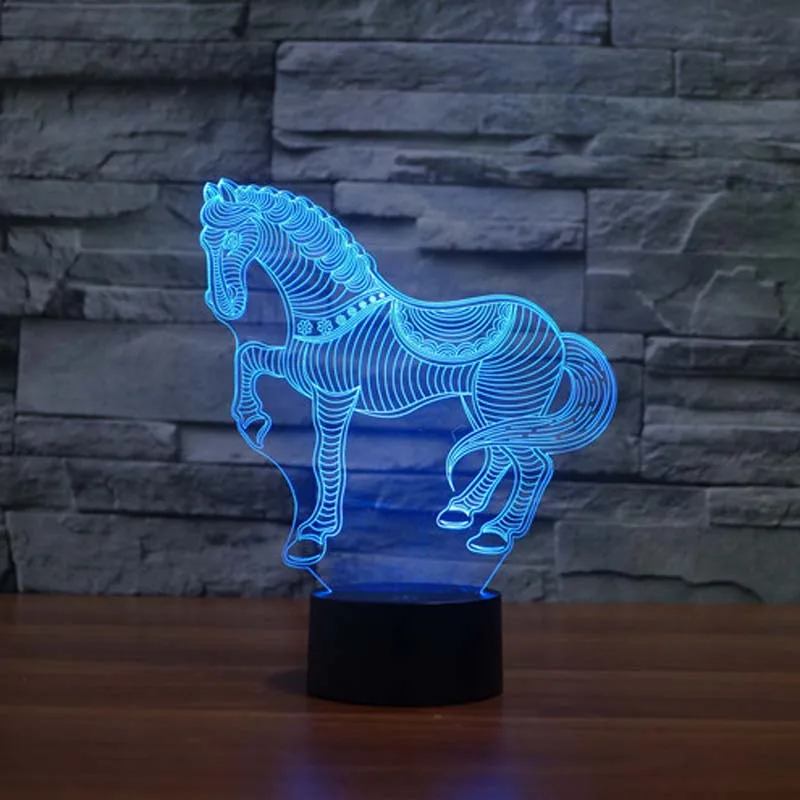Беговая лошадь 3D ночник милые подарки для детей Новинка Светодиодный Ночник для гостиной
Беговая лошадь 3D ночник милые подарки для детей Новинка Светодиодный Ночник для гостиной
