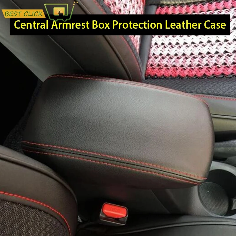 Фото Чехол для центрального подлокотника автомобиля Hyundai Creta ix25 2015 2019 защитный кожаный(China)