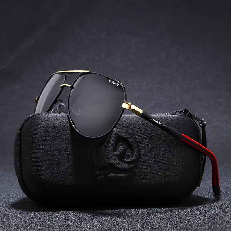 KDEAM 63mm Pilot Men Sunglasses Polarized Outdoor Sun Glasses Driving Stainless Steel Spring-loaded Hinges Include Full Pack
KDEAM 63mm Pilot Men Sunglasses Polarized Outdoor Sun Glasses Driving Stainless Steel Spring-loaded Hinges Include Full Pack