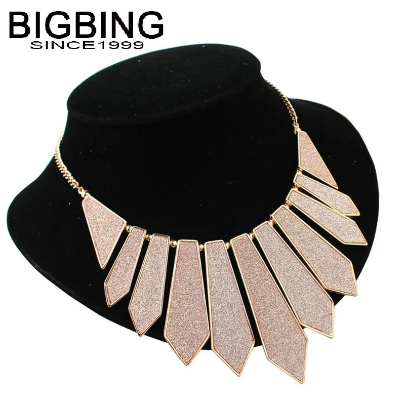 R256 BIGBING модное ювелирное изделие короткое ожерелье с золотыми стрелками и