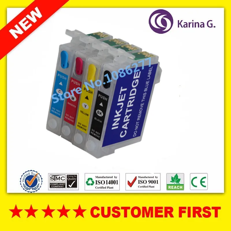 1Set Empty Refillable ink Cartridge for T1331 for Epson T12 T22 TX120 NX125 TX129 TX420W TX235 TX430W NX230 Workforce 320 435
1Set Empty Refillable ink Cartridge for T1331 for Epson T12 T22 TX120 NX125 TX129 TX420W TX235 TX430W NX230 Workforce 320 435
