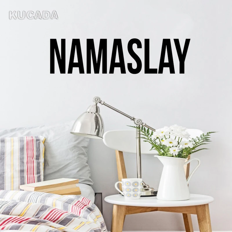 Наклейка на стену с текстовым цитатом Namaslay виниловый домашний декор наклейка для