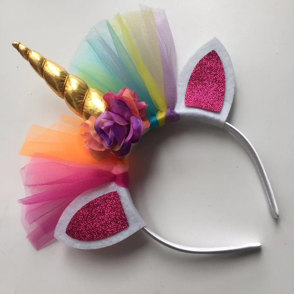 10pcs Rainbow Unicorn Horn Hairband Kids Chiffon Unicorn Headbands Glitter Hairband Easter Bonus for Party Gift Hair Accessories
10pcs Rainbow Unicorn Horn Hairband Kids Chiffon Unicorn Headbands Glitter Hairband Easter Bonus for Party Gift Hair Accessories