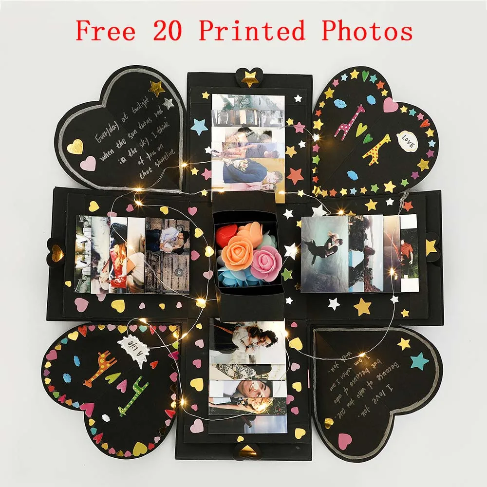 Free photos DIY Surprise Love Explosion Box Gift Explosion for Anniversary Scrapbook DIY Photo Album birthday Gift 15x15x15cm
Free photos DIY Surprise Love Explosion Box Gift Explosion for Anniversary Scrapbook DIY Photo Album birthday Gift 15x15x15cm