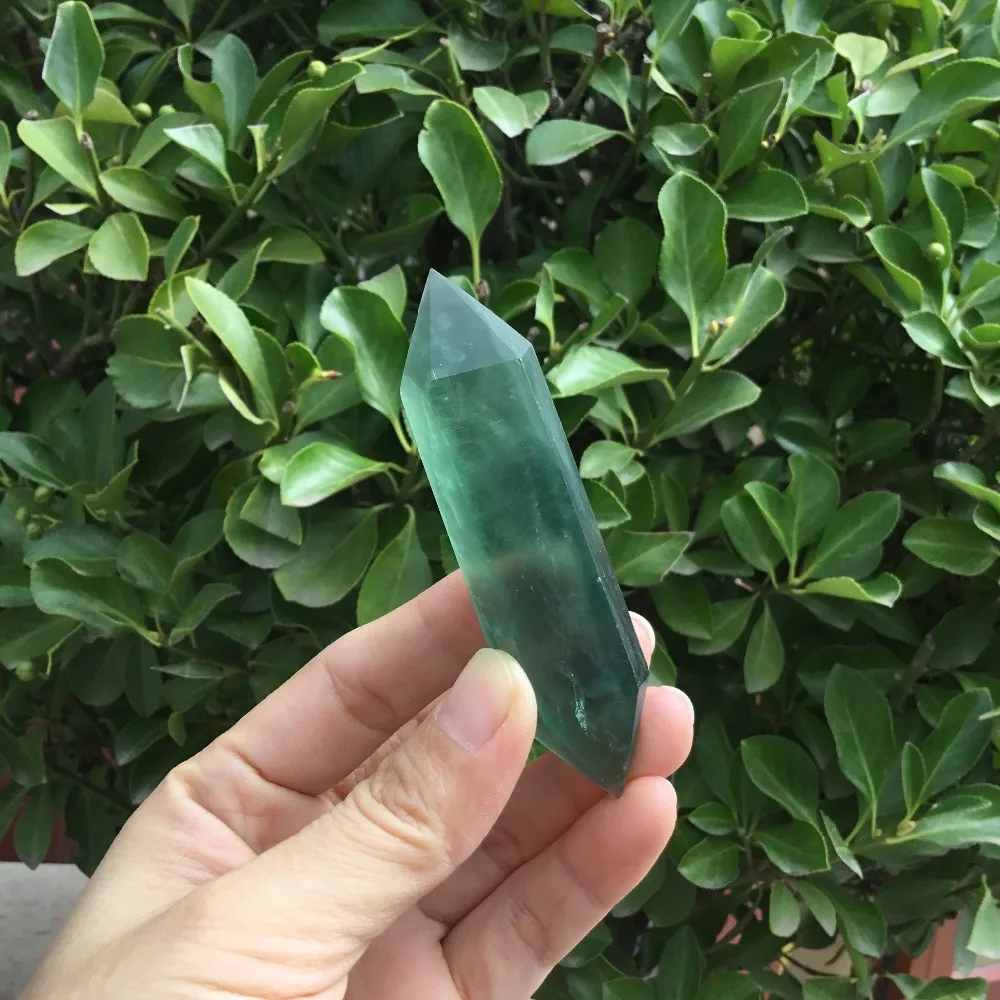 Natural Green Fluorite Quartz Crystal Wand crystal Double Terminated points healing
Natural Green Fluorite Quartz Crystal Wand crystal Double Terminated points healing