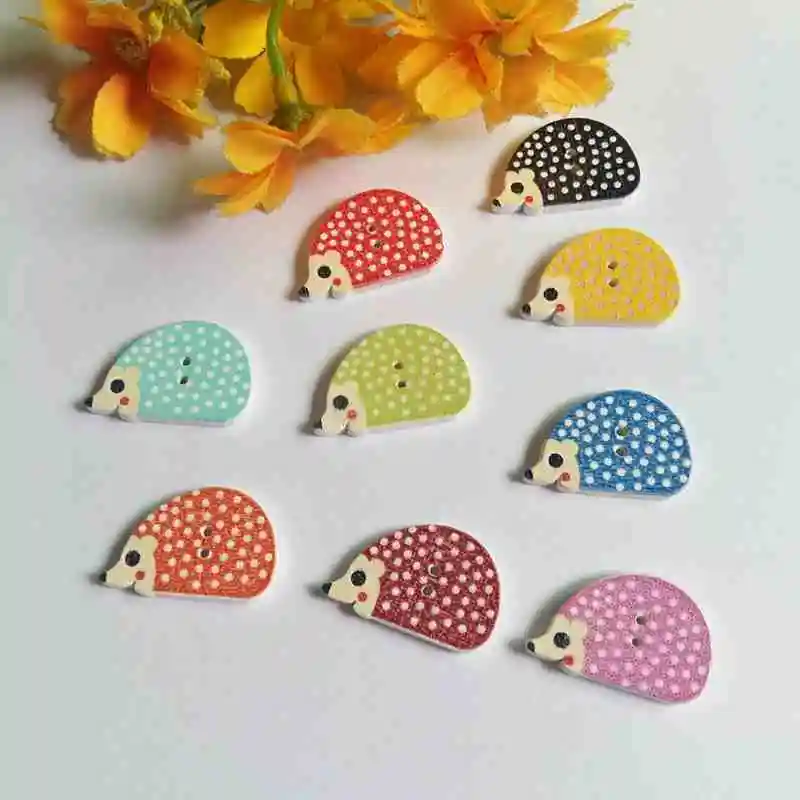 120pcs 2 Holes Mix Hedgehog Shape Wooden Buttons Sewing Scrapbook Craft Flatback Handmake DIY Accessories botones scrapbooking
120pcs 2 Holes Mix Hedgehog Shape Wooden Buttons Sewing Scrapbook Craft Flatback Handmake DIY Accessories botones scrapbooking