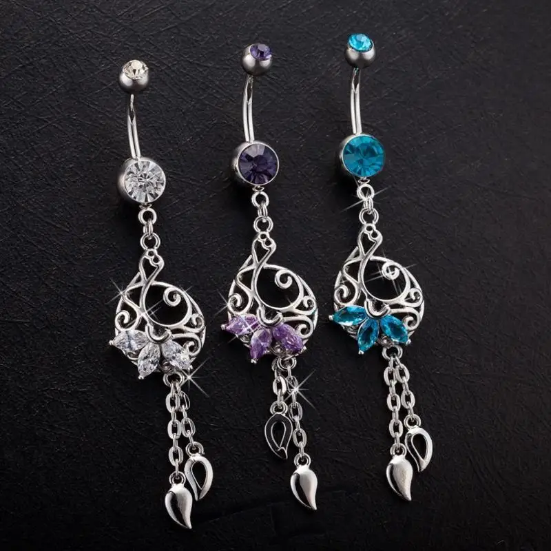 Top Quality Body Piercing Jewelry Fashion Dangle Belly Button Ring Bar Navel Rings Hollow Out Long Drop Belly Button Ring
Top Quality Body Piercing Jewelry Fashion Dangle Belly Button Ring Bar Navel Rings Hollow Out Long Drop Belly Button Ring