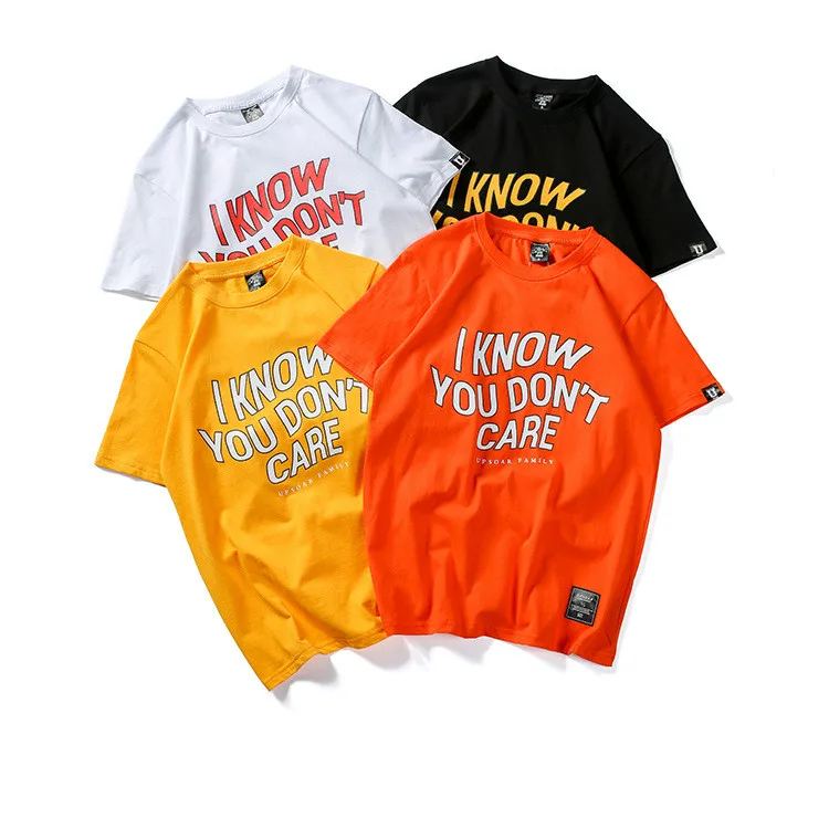 Street Style Tide T-shirt Hip Hop Wind Harajuku Bf Short-sleeved T-shirt Female Men and Women Loose Half Sleeve Tee
Street Style Tide T-shirt Hip Hop Wind Harajuku Bf Short-sleeved T-shirt Female Men and Women Loose Half Sleeve Tee