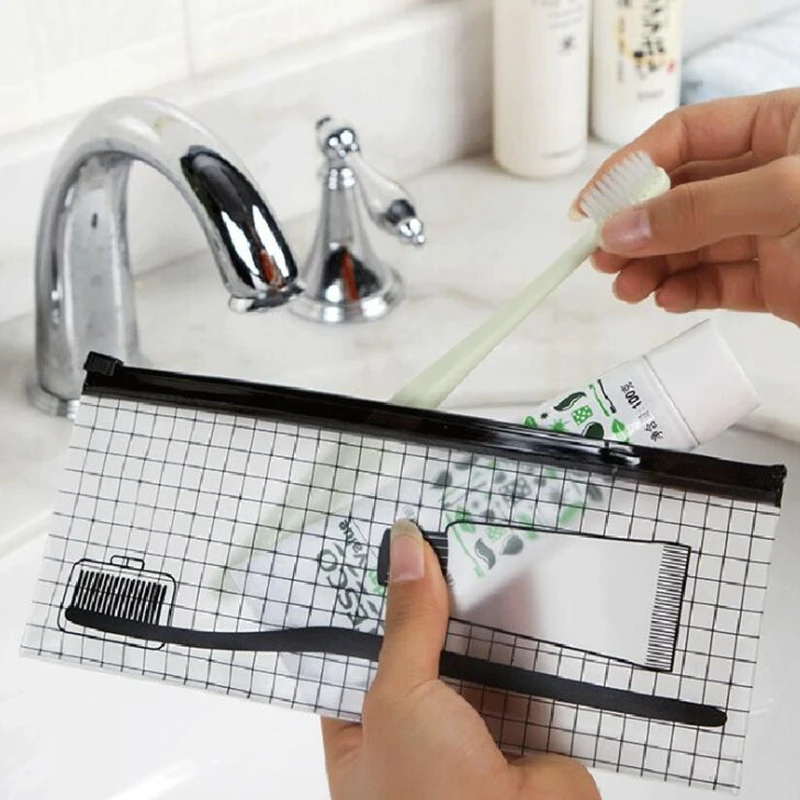 Transparent Toothbrush Cosmetic Bag Women Travel Makeup Bag Small Make Up Organizer Storage Pouch Toiletry Beauty Wash Kit Case
Transparent Toothbrush Cosmetic Bag Women Travel Makeup Bag Small Make Up Organizer Storage Pouch Toiletry Beauty Wash Kit Case