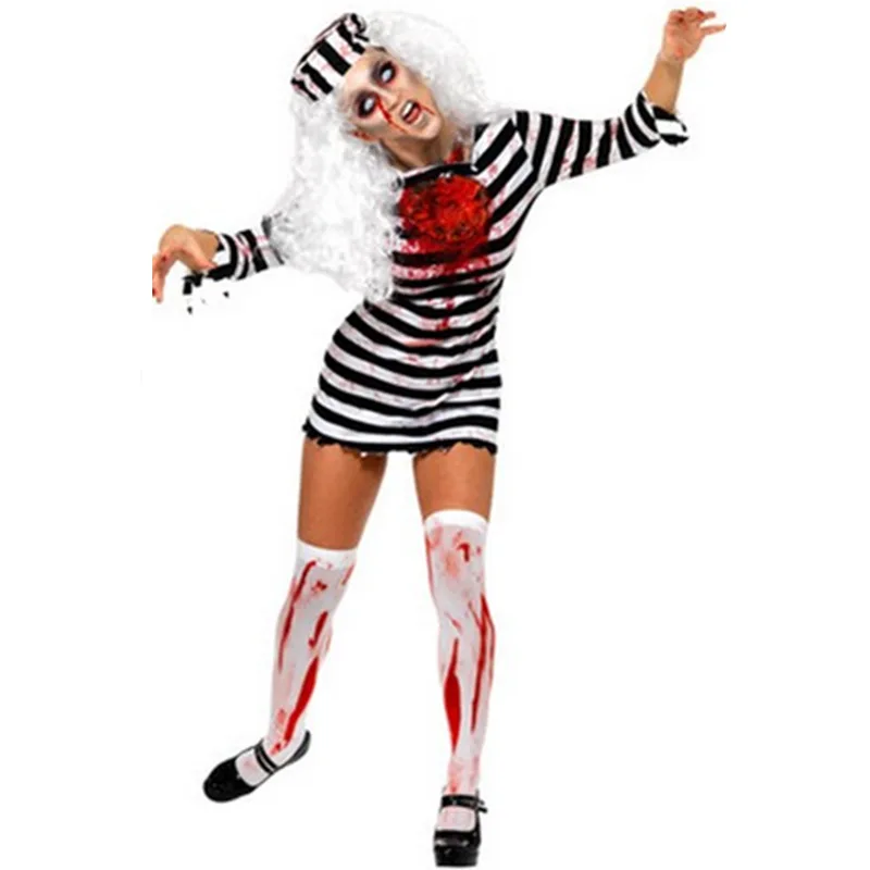 Sexy Convict Criminal Zombie Black White Men And Women Couples Entire Prisoner Costume Hot Zombie Halloween Party Cosplay
Sexy Convict Criminal Zombie Black White Men And Women Couples Entire Prisoner Costume Hot Zombie Halloween Party Cosplay