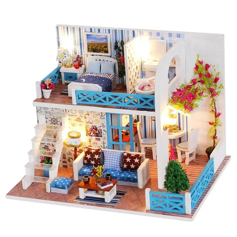 Casas En Miniatura Diy Wooden House Furniture Miniatures Birthday Gift Puzzle Toys for Children Handmade-assembly Building Model
Casas En Miniatura Diy Wooden House Furniture Miniatures Birthday Gift Puzzle Toys for Children Handmade-assembly Building Model