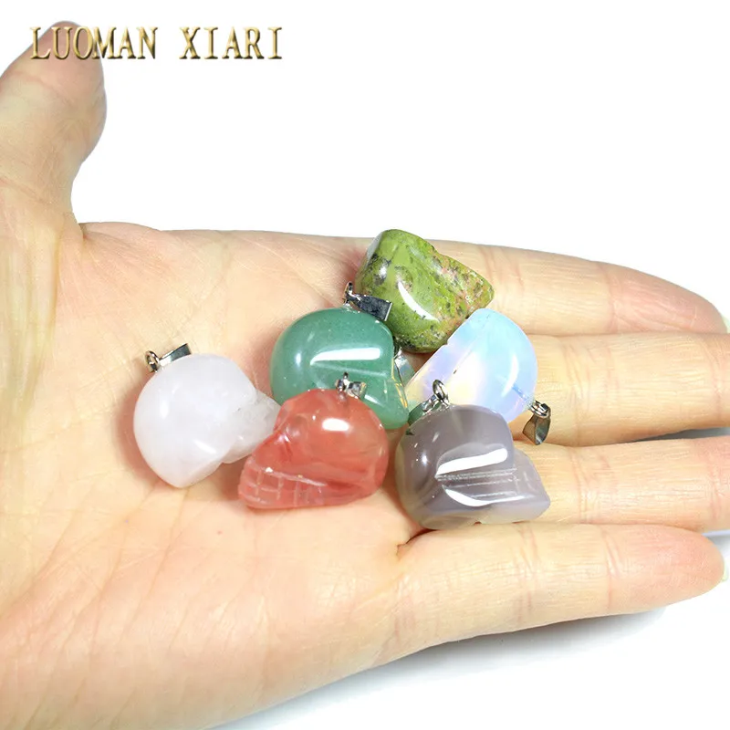 Wholesale 12 PCS Mix Color Boxed Natural Stone Skeleton Head Charm Pendant DIY Fit Necklace For Jewelry Making DIY 10*15*20 mm
Wholesale 12 PCS Mix Color Boxed Natural Stone Skeleton Head Charm Pendant DIY Fit Necklace For Jewelry Making DIY 10*15*20 mm