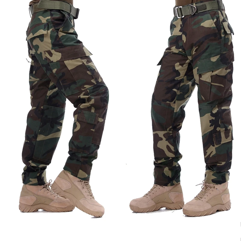Лесной камуфляж брюки спортивные для мужчин мужские военные тактические штаны