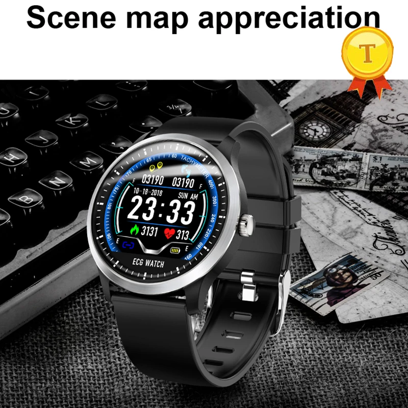 2018 Smart Watch Bracelet ECG Smartwatch Men Heart Rate Measurement 3D UI Sports Wristband Fitness Tracker Stainless Steel Band
2018 Smart Watch Bracelet ECG Smartwatch Men Heart Rate Measurement 3D UI Sports Wristband Fitness Tracker Stainless Steel Band