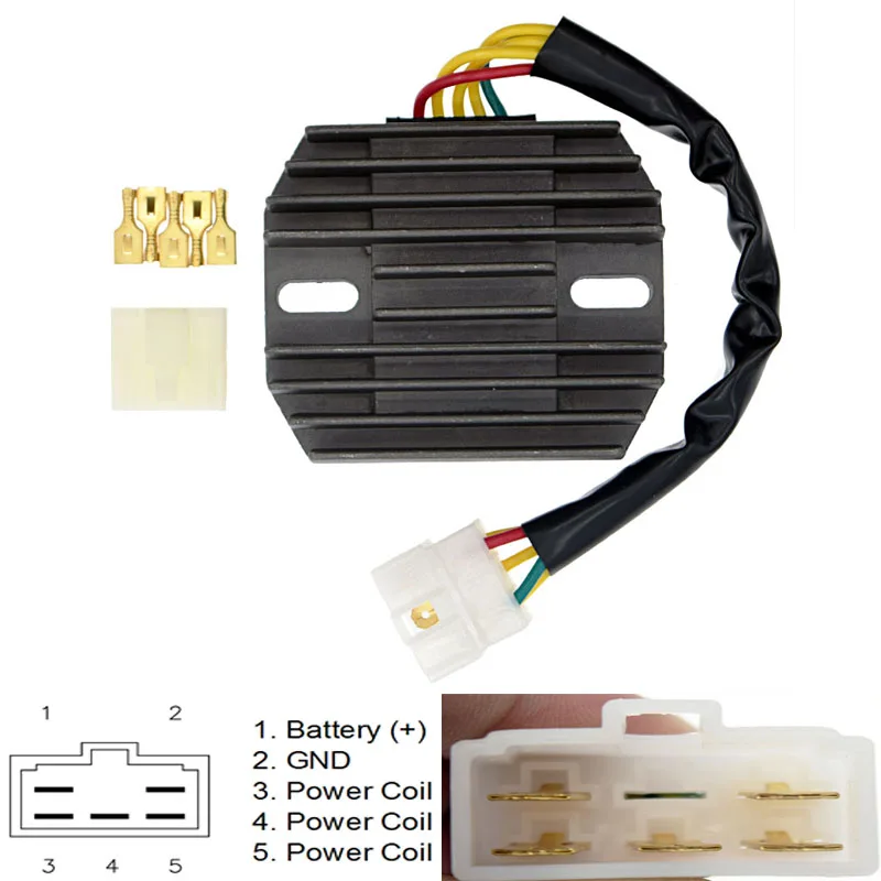 For Suzuki GSXR600 GSXR750 GSXR1000 LT-F500F Hayabusa GSX1300R GSXR1300 VL1500 Intruder K1 K2 K3 K4 Voltage Regulator Rectifier
For Suzuki GSXR600 GSXR750 GSXR1000 LT-F500F Hayabusa GSX1300R GSXR1300 VL1500 Intruder K1 K2 K3 K4 Voltage Regulator Rectifier