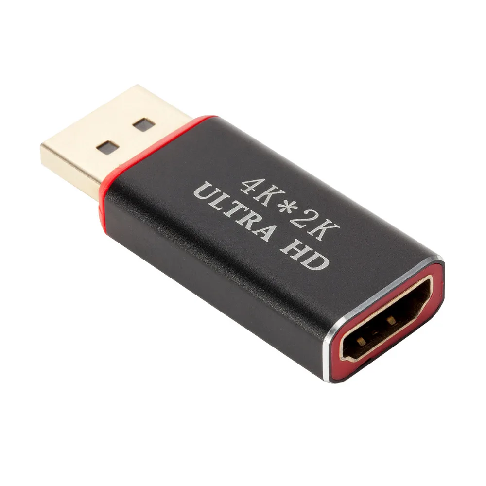 Kebidu 4K * 2K 30Hz DP к HDMI преобразователь вилка-HDMI гнездо адаптер видео аудио разъем для