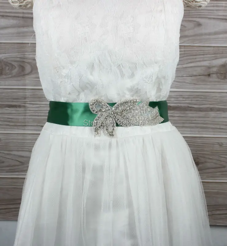 New Design Crystal Stone Beaded Wedding Dress Belt bridal sash Handmade with 400cm Length Ribbon 14 colors With Rhinestones
New Design Crystal Stone Beaded Wedding Dress Belt bridal sash Handmade with 400cm Length Ribbon 14 colors With Rhinestones