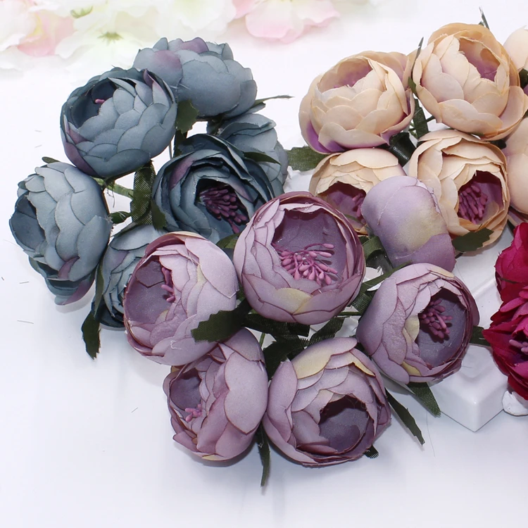Искусственные цветы из шелка 6 шт.|bouquet artificial|flowers bridal bouquetartificial flowers silk flower |