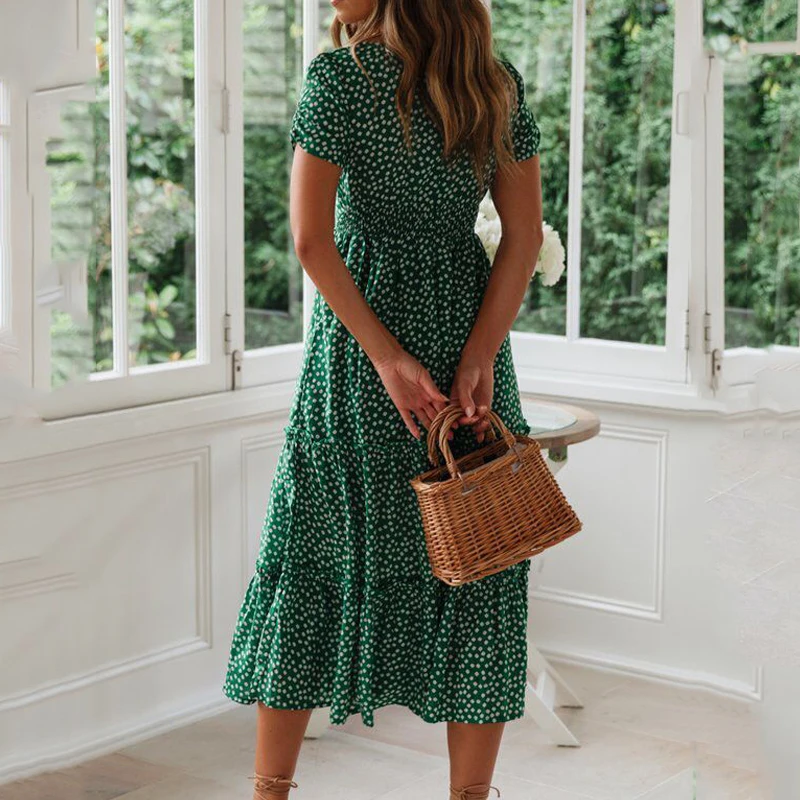 2021 Festa Vestidos Vintage Print Puff Sleeve Summer Beach Sweet Dresses Casual Square Collar Floral Maxi Long Dress
2021 Festa Vestidos Vintage Print Puff Sleeve Summer Beach Sweet Dresses Casual Square Collar Floral Maxi Long Dress