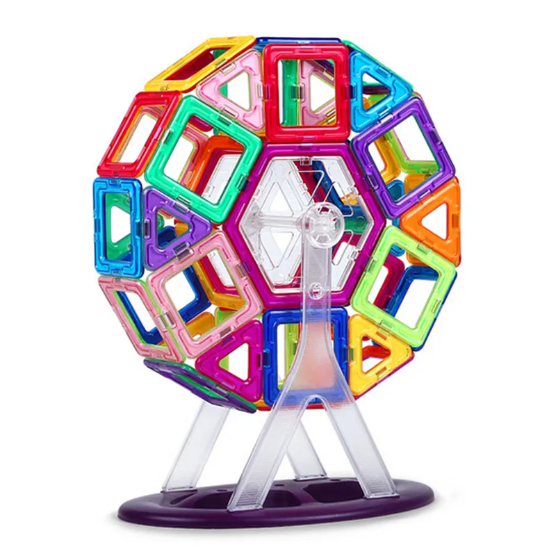 46pcs Big size magnetic building blocks Ferris wheel Brick designer Enlighten Bricks magnetic toys Children's birthday gift
46pcs Big size magnetic building blocks Ferris wheel Brick designer Enlighten Bricks magnetic toys Children's birthday gift
