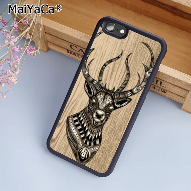 MaiYaCa Олень голова оленя ацтекский животный Графический чехол для телефона iPhone 5 6s