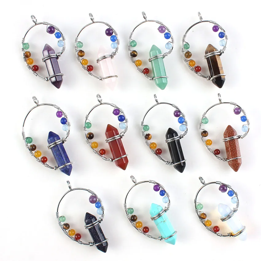 100-Unique 10 Pcs Silver Plated Mixed Quartz Stone Hexagon 7 Round Beads Chakra Pendant Necklace Fashion Jewelry Gift
100-Unique 10 Pcs Silver Plated Mixed Quartz Stone Hexagon 7 Round Beads Chakra Pendant Necklace Fashion Jewelry Gift
