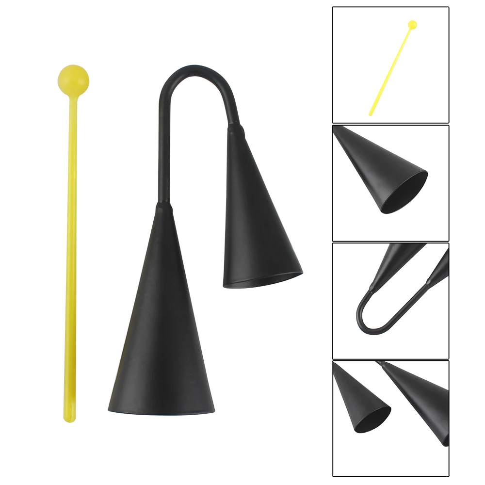 High Quality Two Tone Metal A-go-go Bell Cowbell Percussion Instrument with Striker
High Quality Two Tone Metal A-go-go Bell Cowbell Percussion Instrument with Striker