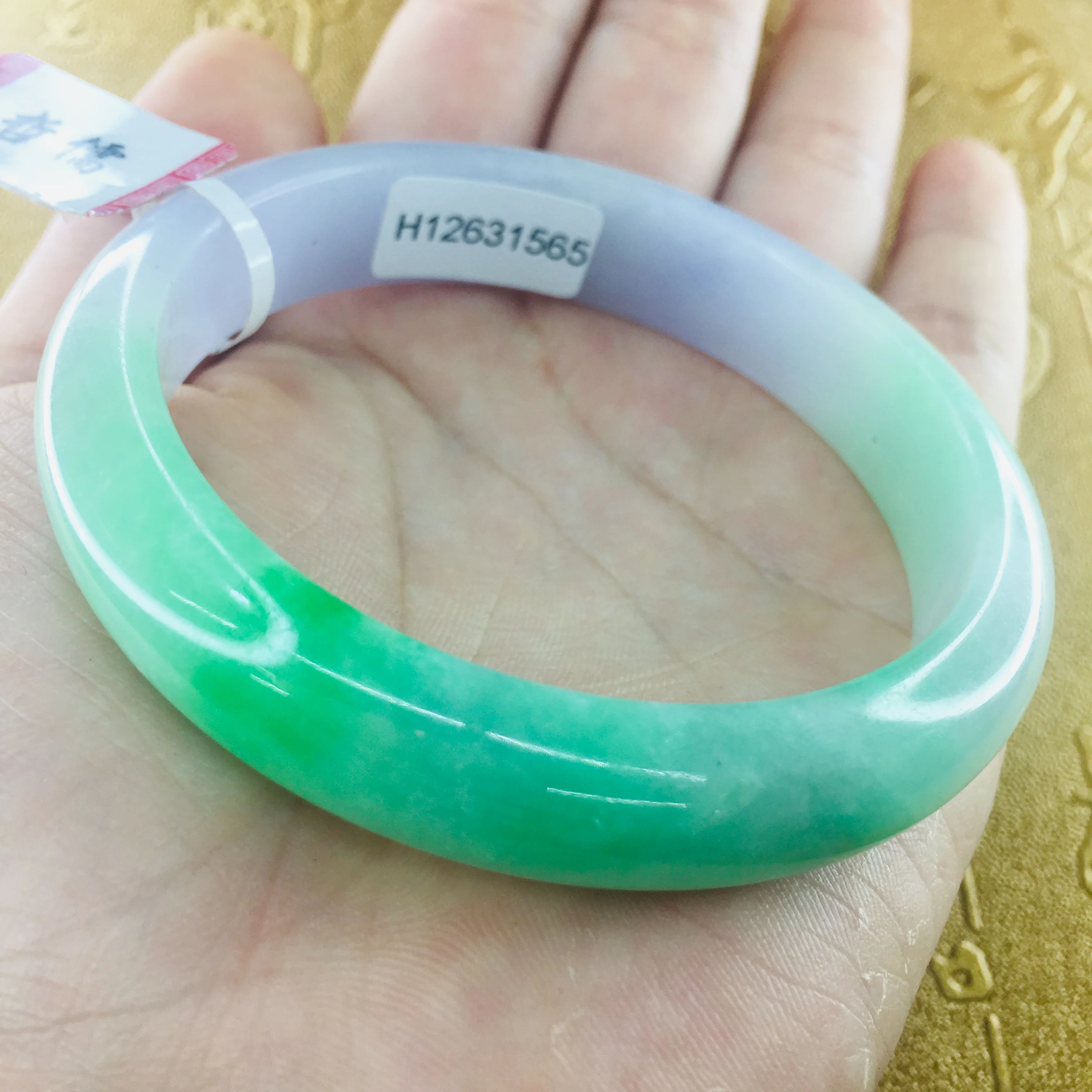 Send Certificate Natural Jadeite Bracelet Elegant Green + Violet 54-61mm Women's Jade Bracelet Jewelry Gift
Send Certificate Natural Jadeite Bracelet Elegant Green + Violet 54-61mm Women's Jade Bracelet Jewelry Gift
