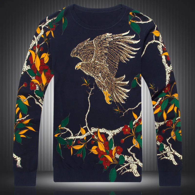 Chinese style Eagle pattern 3D printing high-quality wool&cotton sweater 2016 Autumn&Winter fashion casual sweater men M-XXXL
Chinese style Eagle pattern 3D printing high-quality wool&cotton sweater 2016 Autumn&Winter fashion casual sweater men M-XXXL